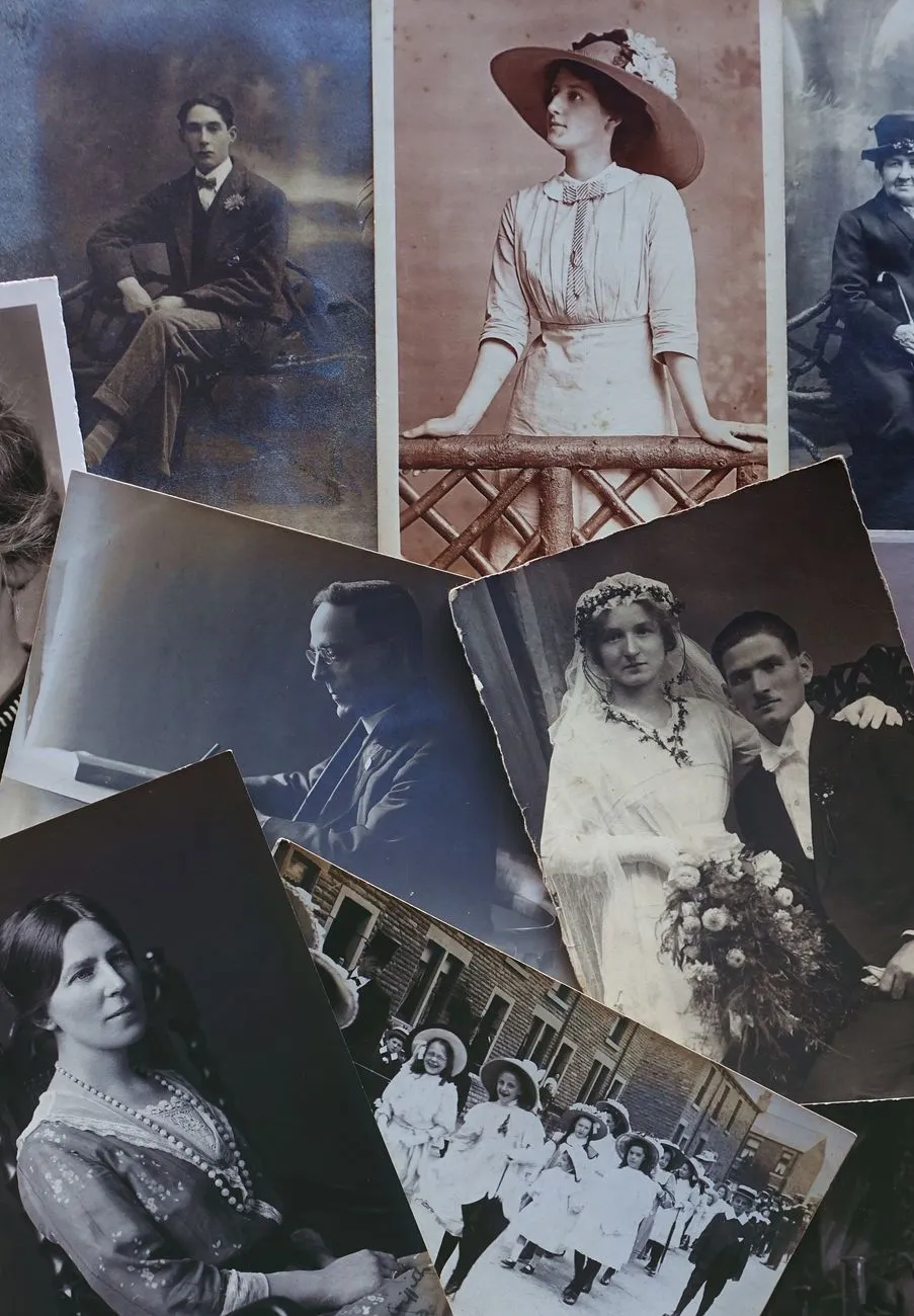 A collection of early twentieth-century portrait photographs